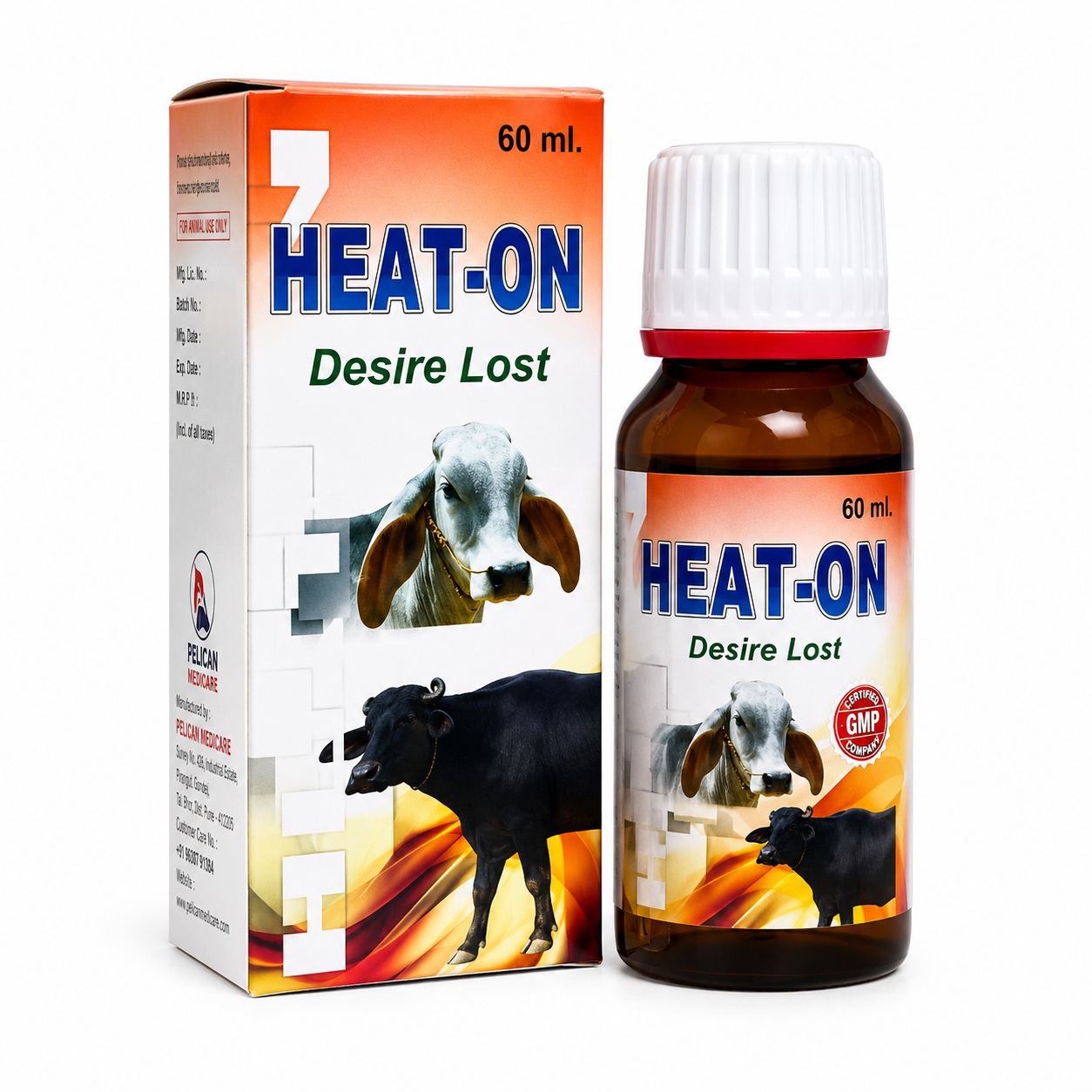 HEAT-ON Homeopathic Veterinary Medicine | Heat Detection & Estrus Support for Cattle | 60 ml