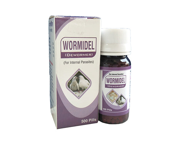 WORMIDEL Dewormer Tablets for Pigeons & Birds | Internal Parasite Support | 500 Pills