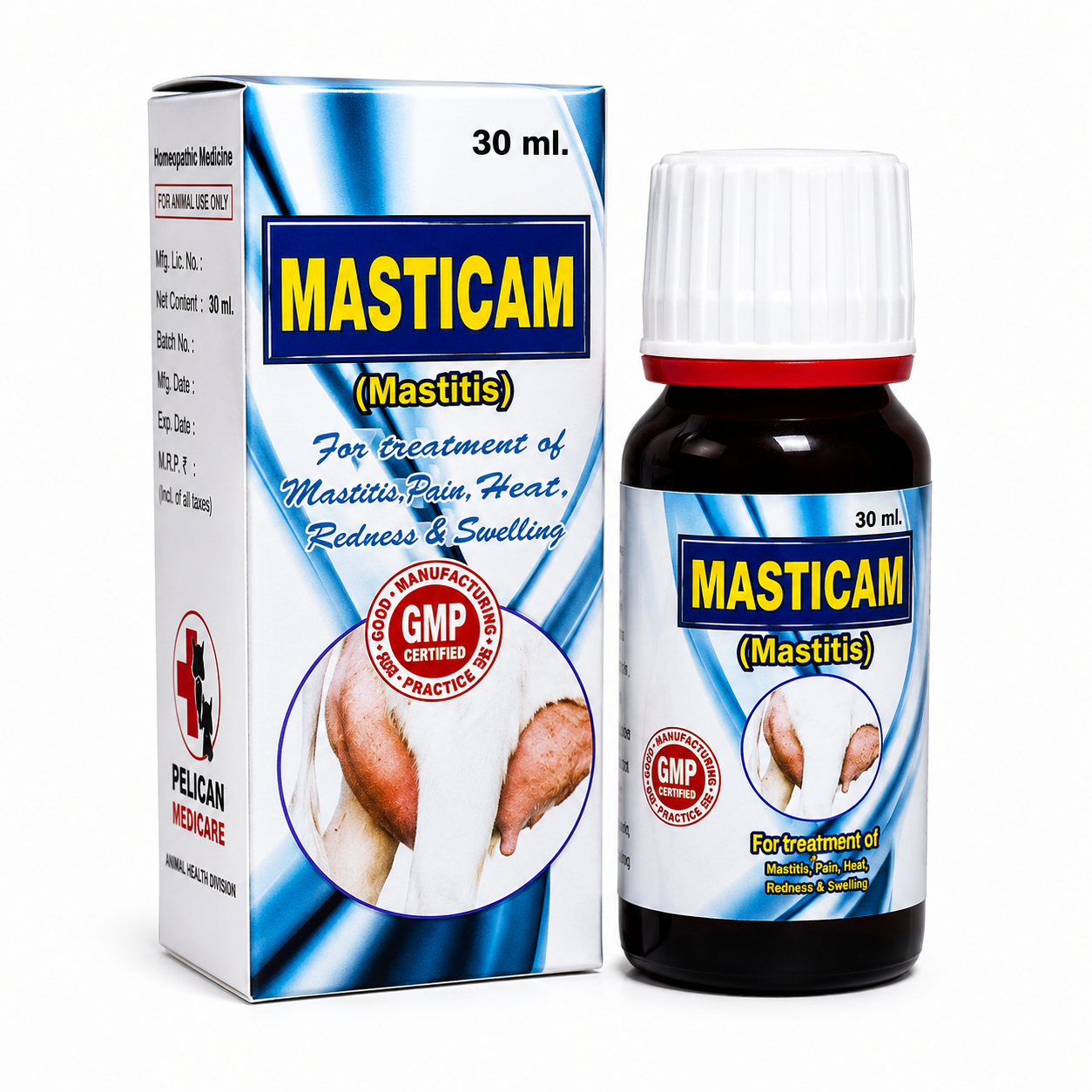 MASTICAM Homeopathic Veterinary Medicine | Mastitis & Udder Health Support | 30 ml